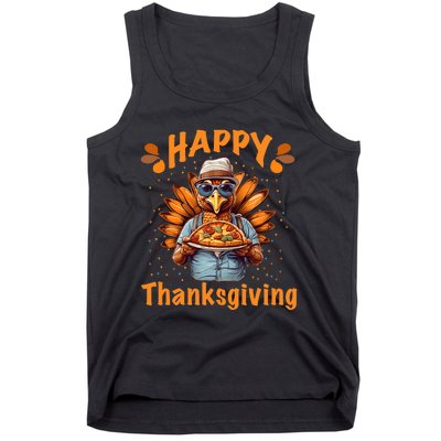 Turkey Day Happy Thanksgiving Family Dinner Tank Top