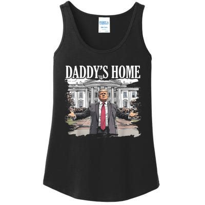 Trump Daddys Home White House 2024 Ladies Essential Tank