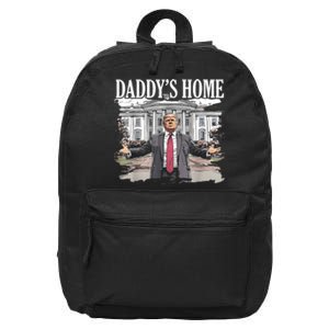 Trump Daddys Home White House 2024 16 in Basic Backpack