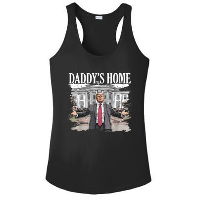 Trump Daddys Home White House 2024 Ladies PosiCharge Competitor Racerback Tank