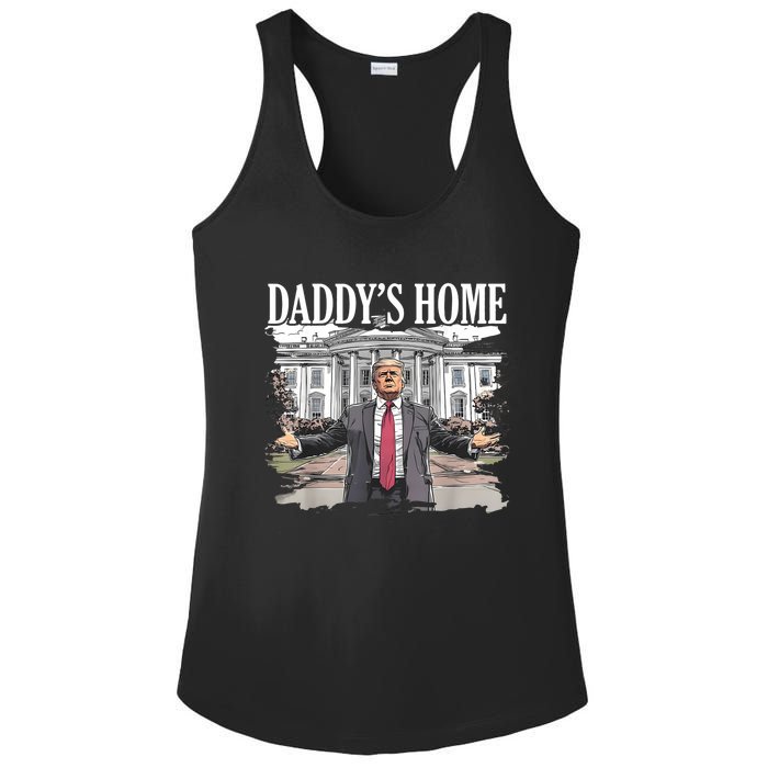 Trump Daddys Home White House 2024 Ladies PosiCharge Competitor Racerback Tank