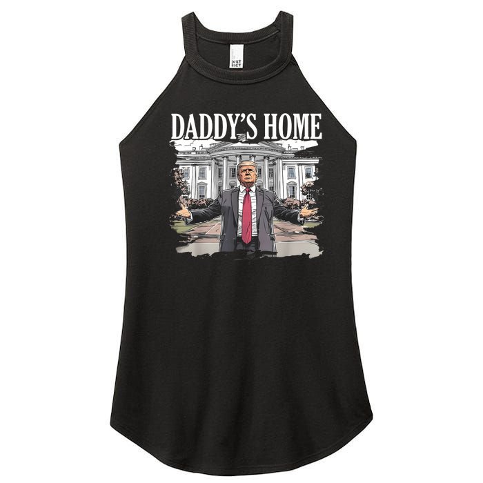 Trump Daddys Home White House 2024 Women's Perfect Tri Rocker Tank