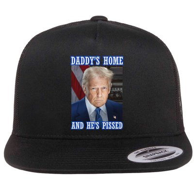 Trump Daddy’S Home He’S Pissed 2025 Inauguration Portrait Flatbill Hat