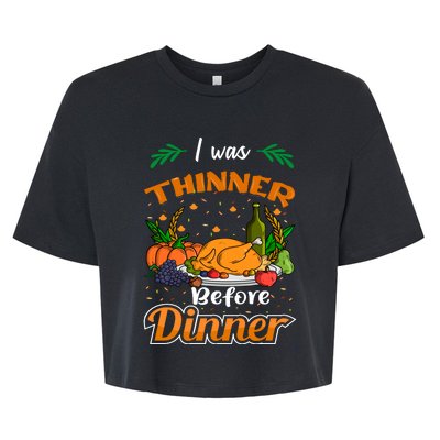 Thanksgiving Day Humor Graphic Bella+Canvas Jersey Crop Tee