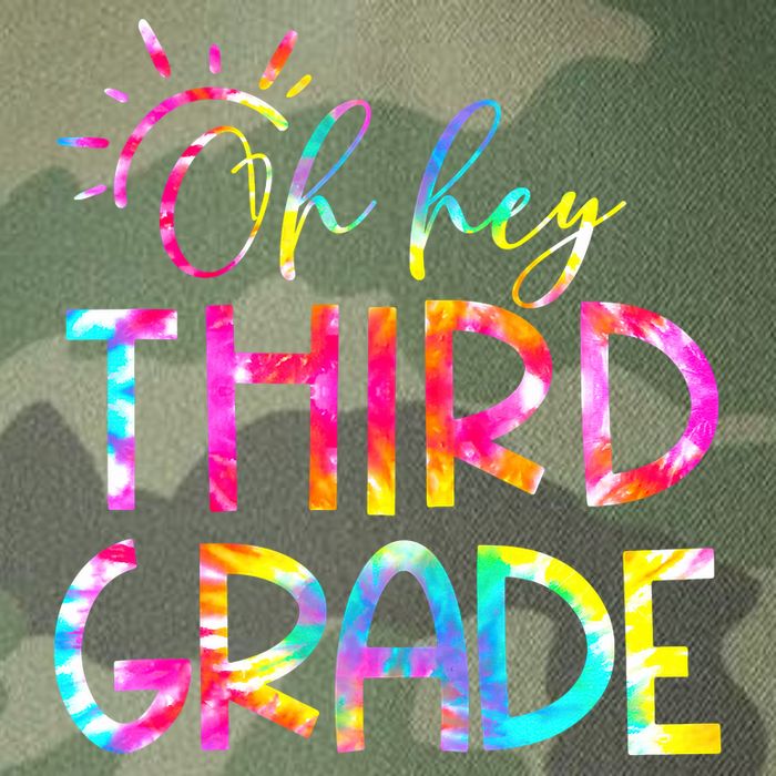 Tie Dye Hello 3rd Third Grade Teacher Student Back To School Legacy Tie Dye Trucker Hat