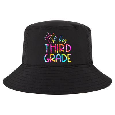 Tie Dye Hello 3rd Third Grade Teacher Student Back To School Cool Comfort Performance Bucket Hat