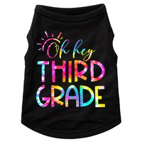 Tie Dye Hello 3rd Third Grade Teacher Student Back To School Doggie Tank