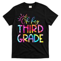 Tie Dye Hello 3rd Third Grade Teacher Student Back To School T-Shirt