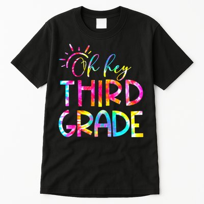 Tie Dye Hello 3rd Third Grade Teacher Student Back To School Tall T-Shirt