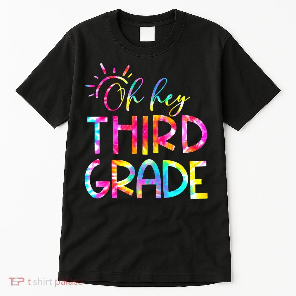Tie Dye Hello 3rd Third Grade Teacher Student Back To School Tall T-Shirt