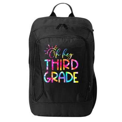Tie Dye Hello 3rd Third Grade Teacher Student Back To School City Backpack