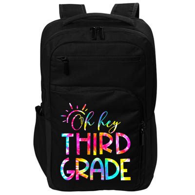 Tie Dye Hello 3rd Third Grade Teacher Student Back To School Impact Tech Backpack
