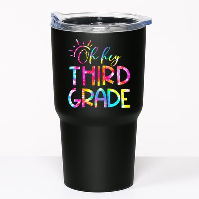 Tie Dye Hello 3rd Third Grade Teacher Student Back To School Tumbler