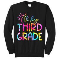 Tie Dye Hello 3rd Third Grade Teacher Student Back To School Tall Sweatshirt