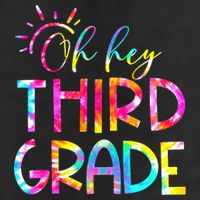 Tie Dye Hello 3rd Third Grade Teacher Student Back To School Hat