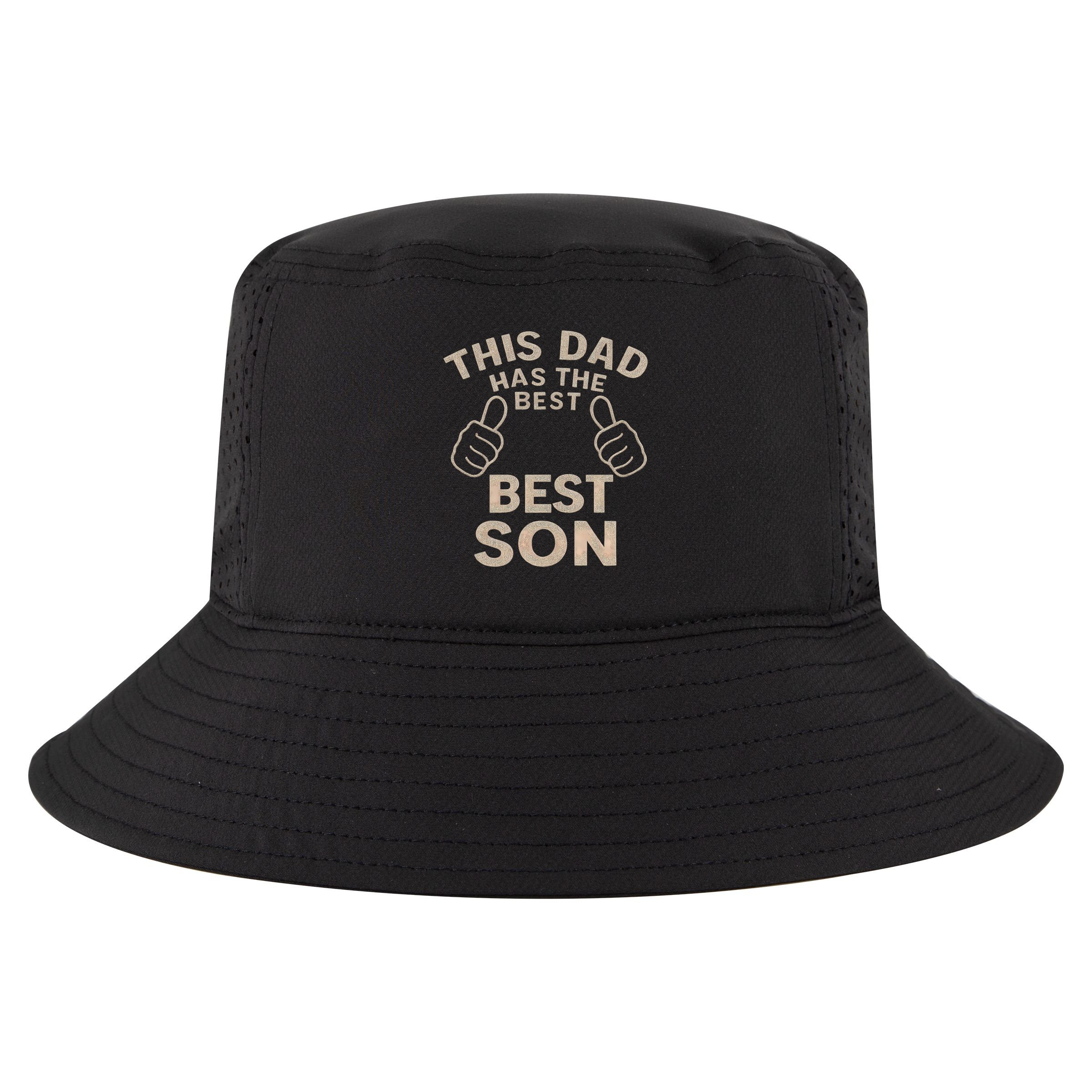 This Dad Has the Best Son - Perfect Father's Day Gift Cool Comfort Performance Bucket Hat