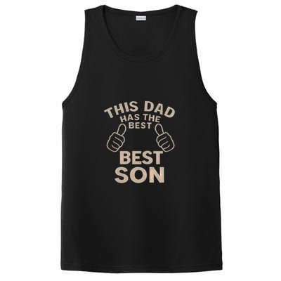 This Dad Has the Best Son - Perfect Father's Day Gift PosiCharge Competitor Tank