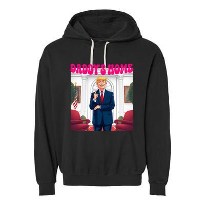 Trump DaddyS Home Bye Joe Biden Garment-Dyed Fleece Hoodie