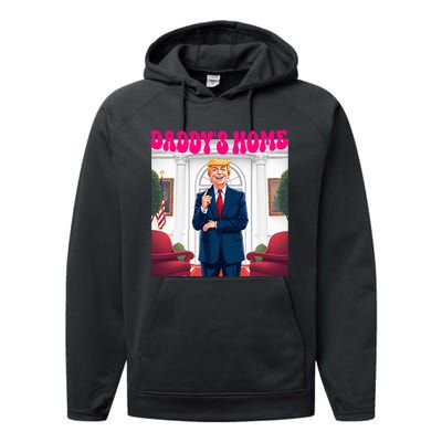 Trump DaddyS Home Bye Joe Biden Performance Fleece Hoodie