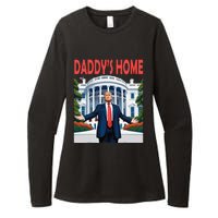 Trump Daddys Home White House Womens CVC Long Sleeve Shirt