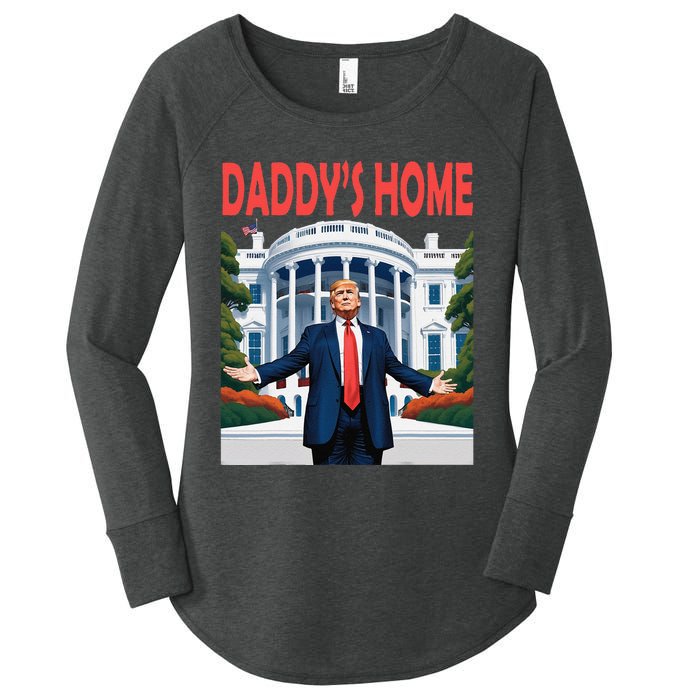 Trump Daddys Home White House Women's Perfect Tri Tunic Long Sleeve Shirt