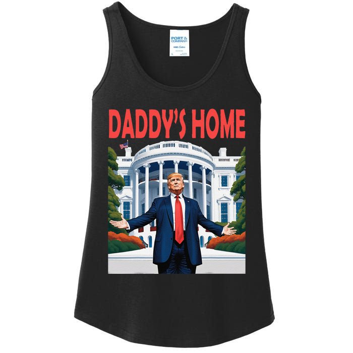 Trump Daddys Home White House Ladies Essential Tank