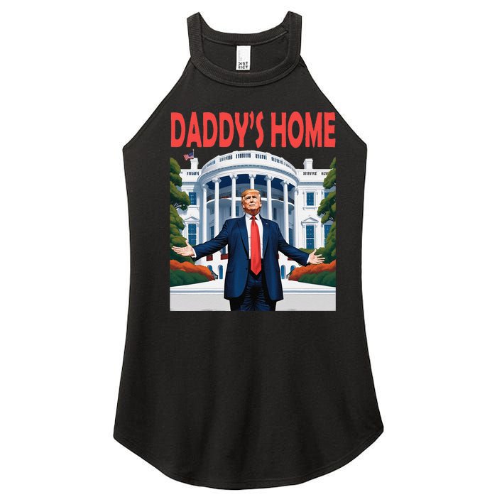 Trump Daddys Home White House Women's Perfect Tri Rocker Tank