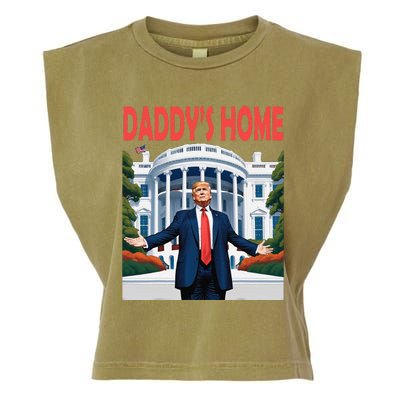 Trump Daddys Home White House Garment-Dyed Women's Muscle Tee