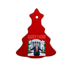 Trump Daddys Home White House Ceramic Tree Ornament