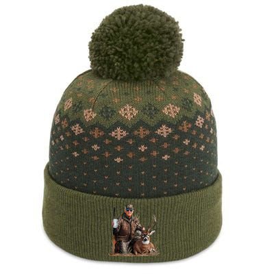 Trump Deer Hunting Donald Trump Old School Camouflage The Baniff Cuffed Pom Beanie