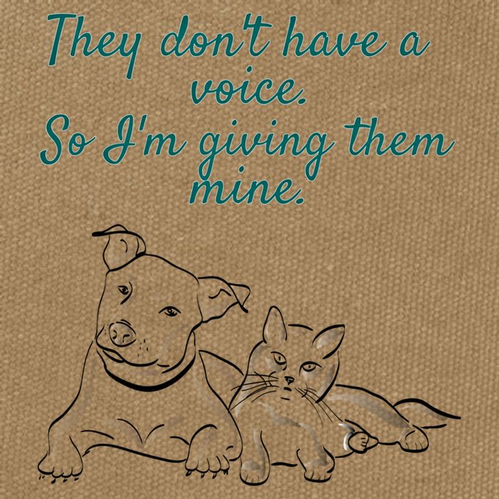 They Dont Have A Voice Animal Advocate Gift Cotton Canvas Backpack