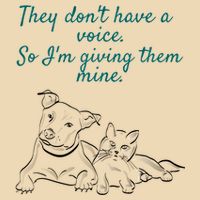They Dont Have A Voice Animal Advocate Gift Drawstring Bag