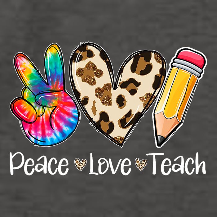 Tie Dye Hippie Peace Love Teach Teacher Appreciation Vector Backpack