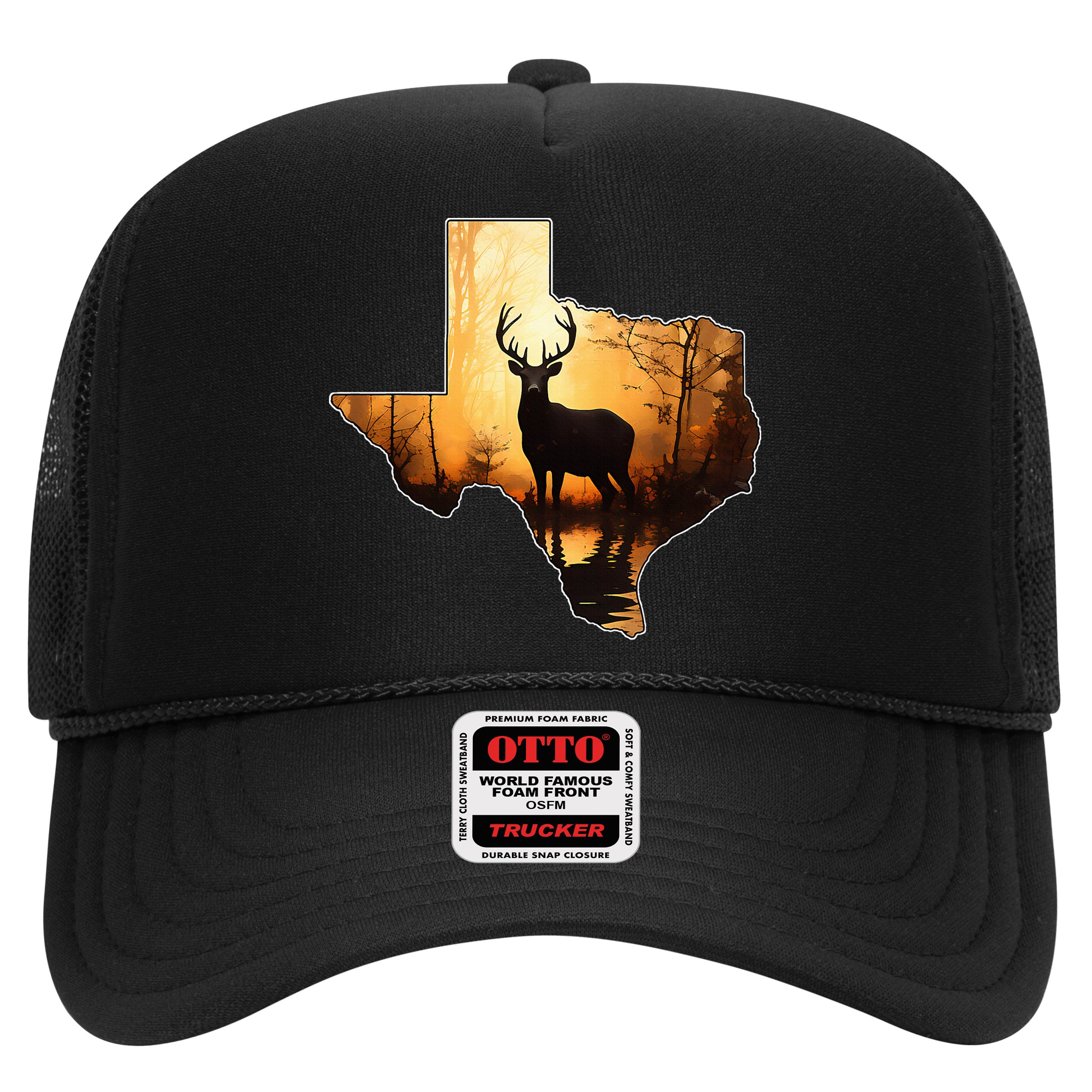 Texas Deer Hunter Forest Silhouette Texan Wildlife Lover  Hat