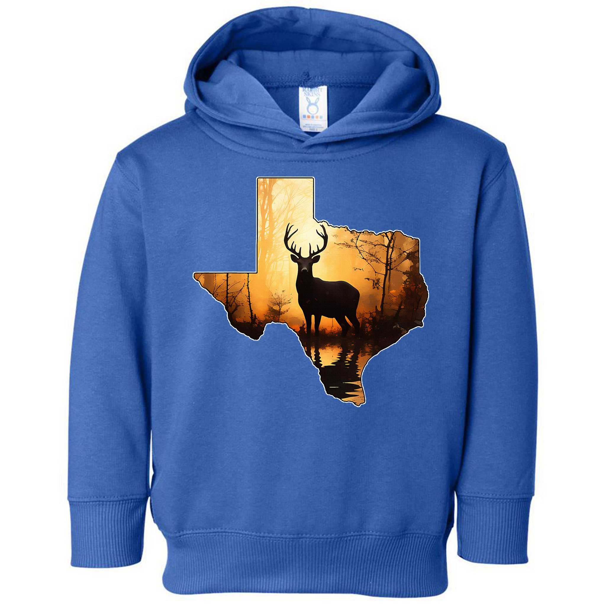 Texas Deer Hunter Forest Silhouette Texan Wildlife Lover  Toddler Hoodie