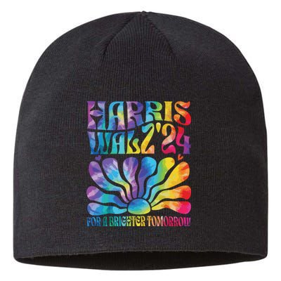 Tie Dye Harris Waltz 2024 Election Kamala Harris Tim Waltz Sustainable Beanie