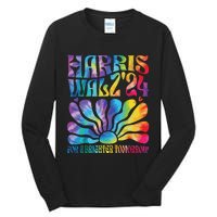 Tie Dye Harris Waltz 2024 Election Kamala Harris Tim Waltz Tall Long Sleeve T-Shirt