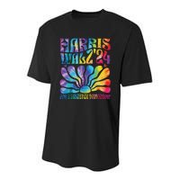 Tie Dye Harris Waltz 2024 Election Kamala Harris Tim Waltz Youth Performance Sprint T-Shirt