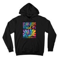 Tie Dye Harris Waltz 2024 Election Kamala Harris Tim Waltz Tall Hoodie