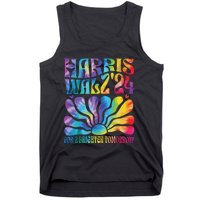 Tie Dye Harris Waltz 2024 Election Kamala Harris Tim Waltz Tank Top