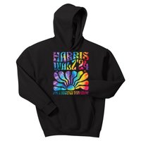 Tie Dye Harris Waltz 2024 Election Kamala Harris Tim Waltz Kids Hoodie