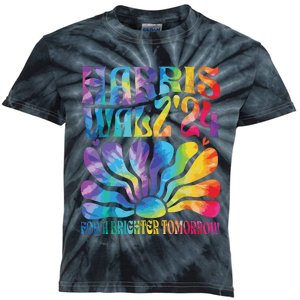 Tie Dye Harris Waltz 2024 Election Kamala Harris Tim Waltz Kids Tie-Dye T-Shirt