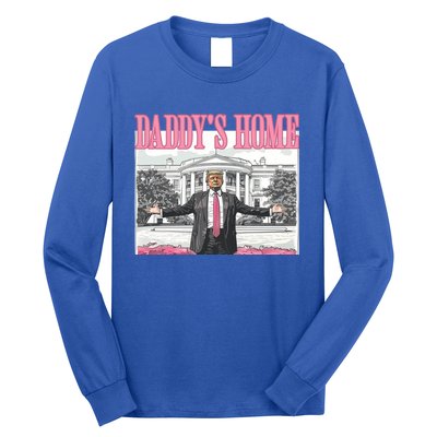 Trump Daddys Home White House 2024 Meaningful Gift Long Sleeve Shirt