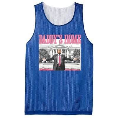 Trump Daddys Home White House 2024 Meaningful Gift Mesh Reversible Basketball Jersey Tank