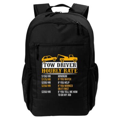 Tow Driver Hourly Rate Tow Truck Driver Tow Trucker Backpack
