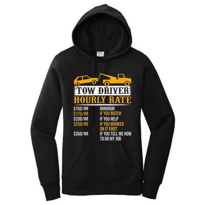 Tow Driver Hourly Rate Tow Truck Driver Tow Trucker Women's Pullover Hoodie