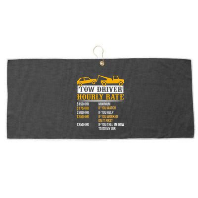 Tow Driver Hourly Rate Tow Truck Driver Tow Trucker Large Microfiber Waffle Golf Towel