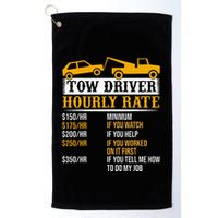 Tow Driver Hourly Rate Tow Truck Driver Tow Trucker Golf Towel
