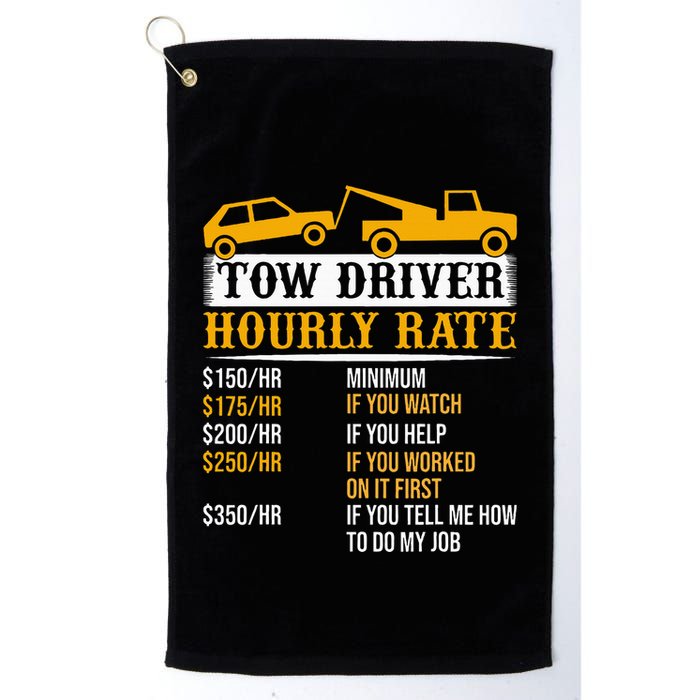 Tow Driver Hourly Rate Tow Truck Driver Tow Trucker Golf Towel