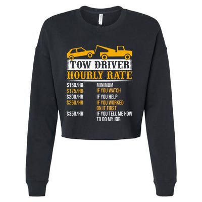 Tow Driver Hourly Rate Tow Truck Driver Tow Trucker Cropped Pullover Crew